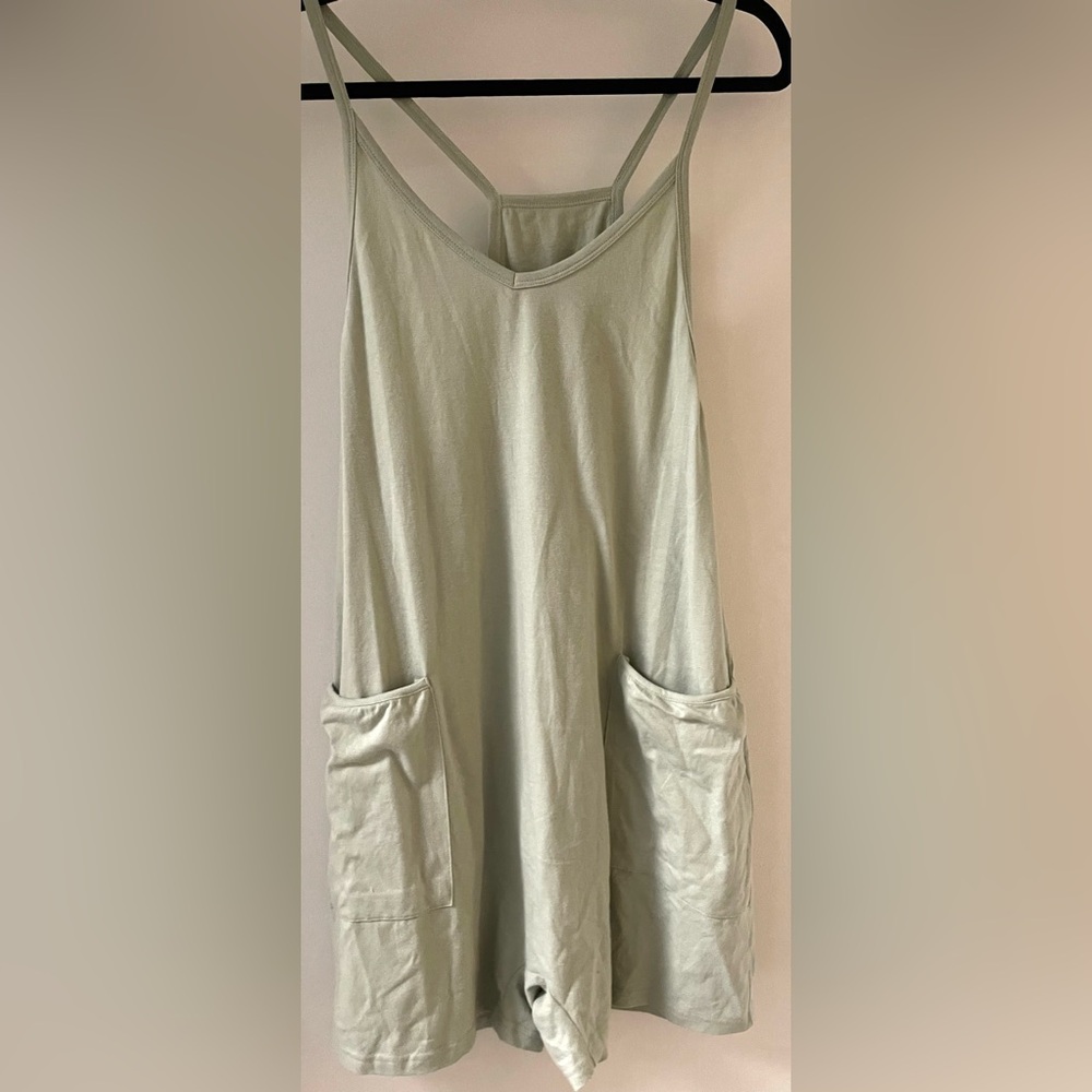 Tongmingyun Womens Mint Green Summer Casual Sleeveless Romper